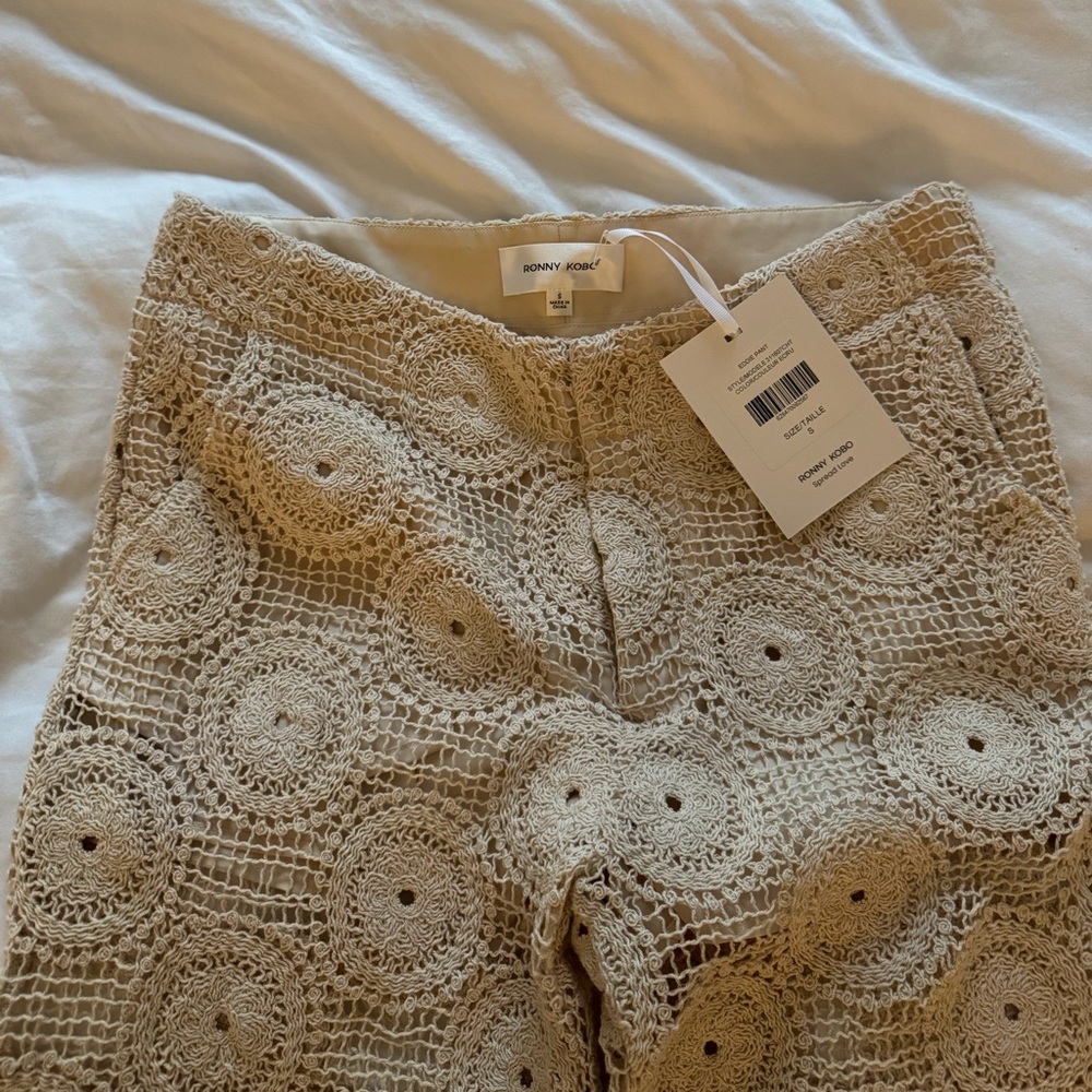 Ronny Kobo X Free People Crochet Pants - Picture 3 of 6